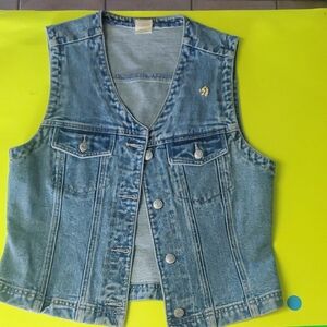 VINTAGE Old Navy 100% Cotton Denim Vest, S
